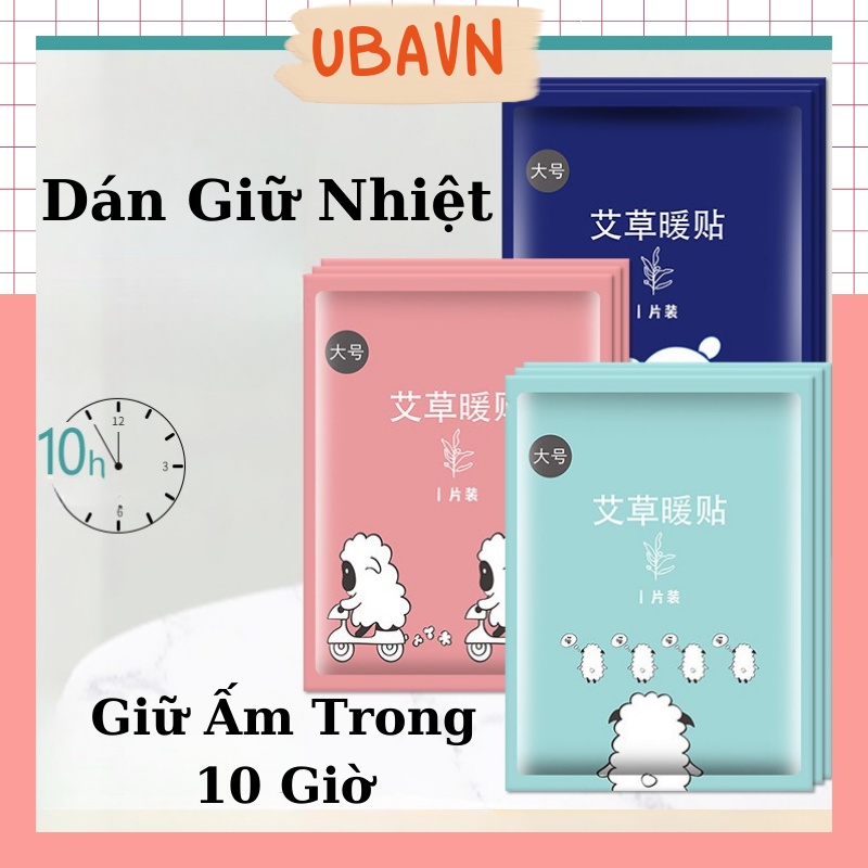 Miếng Dán Giữ Nhiệt Sưởi Ấm Cơ Thể Giúp Xoa Dịu Cơn Đau Bụng Ngày Đèn Đỏ Mã UBAVN034