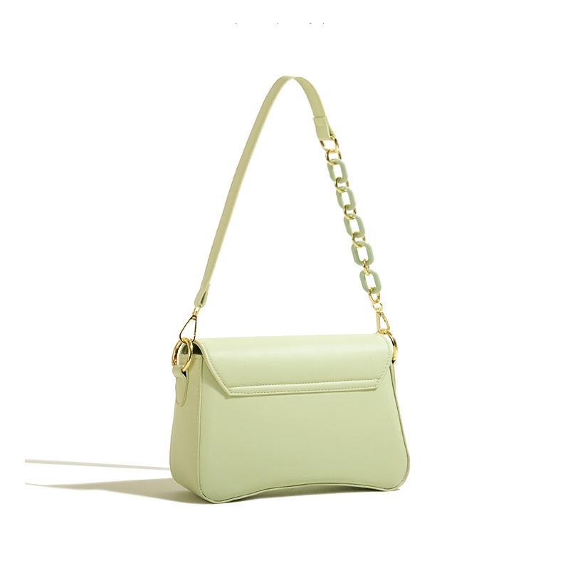 🌸Hàng Order🌸 Túi Xách Muzi&kai Chính Hãng Da Trơn Nắp Dính Trang Trí Quai Da Phối Xích Sang Chảnh Nữ Tính 🌸 Quảng Châu