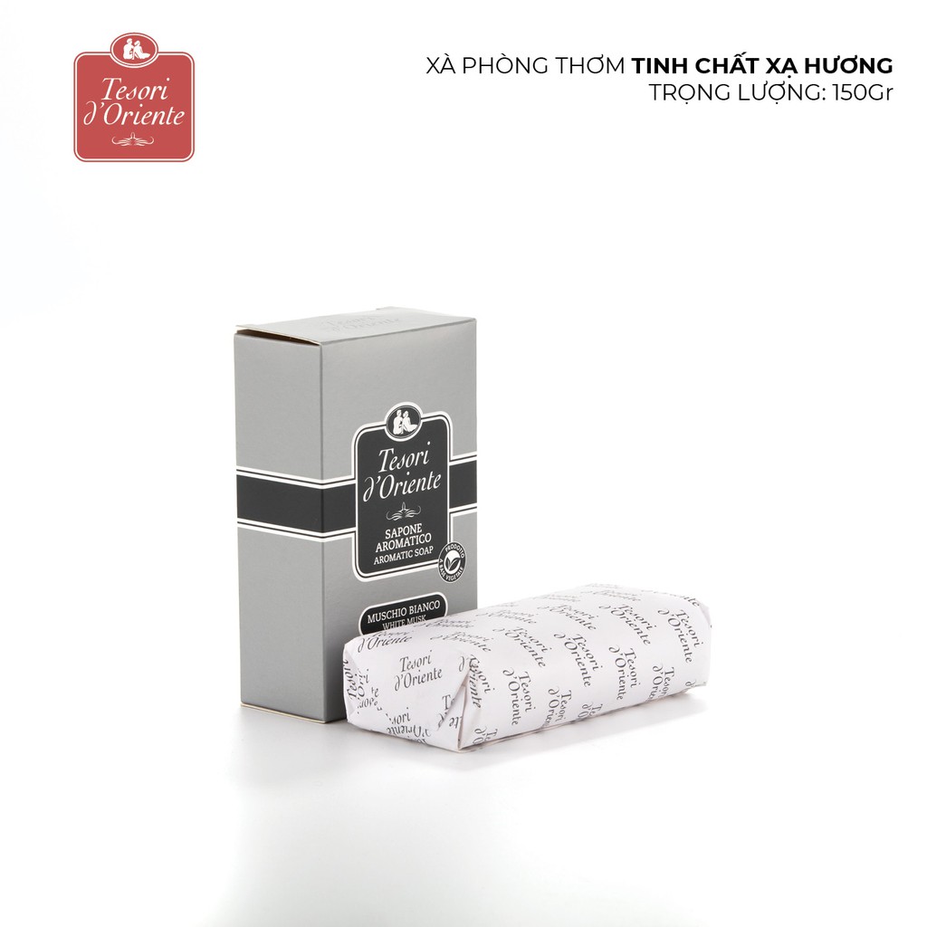 Xà Phòng Tesori Và Tẩy Tế Bào Chết Dưỡng Trắng Hương Nước Hoa Xạ Hương 150g