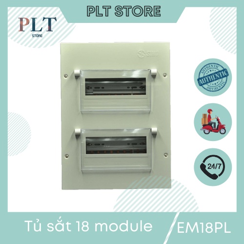 Tủ Điện Vỏ Kim Loại Chứa 18 Module Sino EM18PL, EM18PS (KT: 39.5x29.5x6.5)