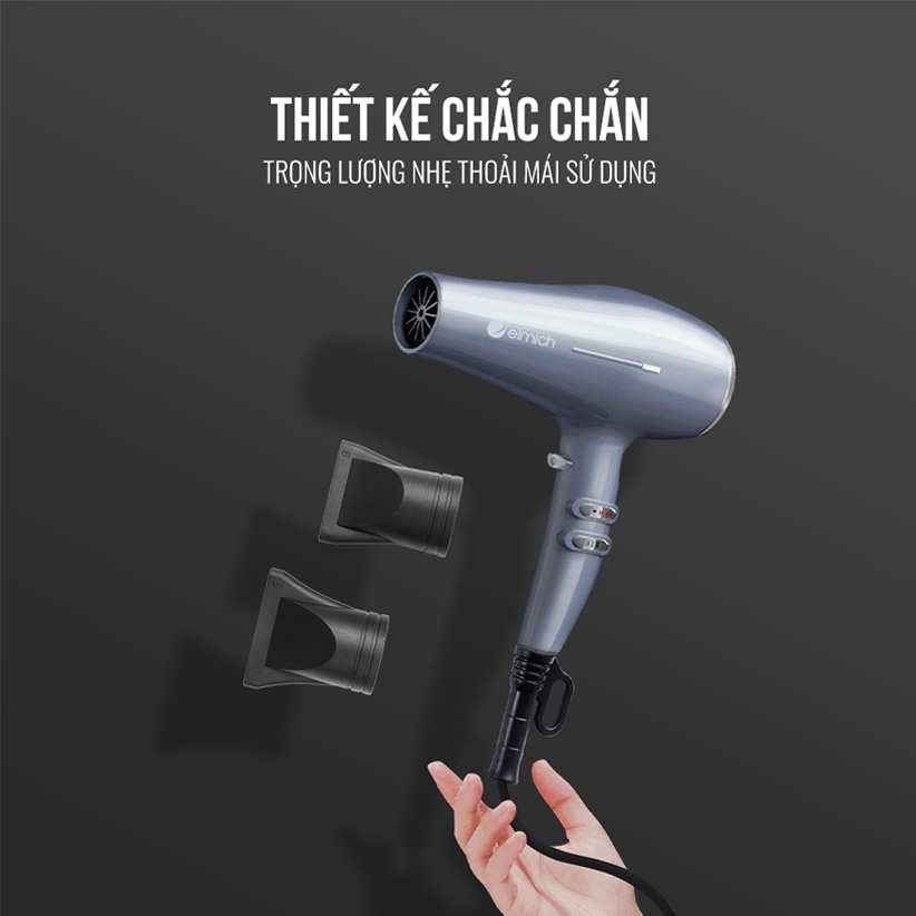 Máy sấy tóc 2000W Elmich HDE-1821 - Hàng chính hãng