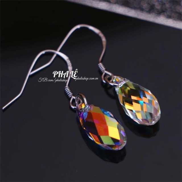 Bông Tai Pha Lê Giọt Nước Được Thiết Kế Từ Pha Lê Swarovski