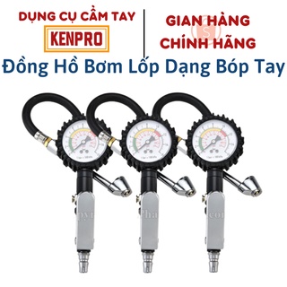 Đồng Hồ Bơm Lốp Dạng Bóp Tay-Đầu Bơm Cứng