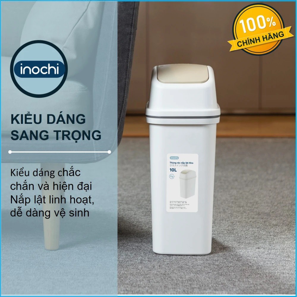 Thùng Rác Nắp Lật Hiro 5L-15L-10L Inochi