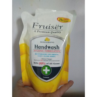 Nước rửa tay FRUISER bảo vệ da tay và diệt khuẩn 450ml ( Dạng túi tiết kiệm )