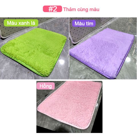 Thảm Trải Sàn Nhung San Hô Cao Su Non Chống Trượt Cho Cửa Nhà/ Phòng Tắm