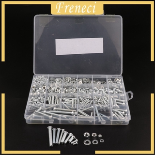 Bộ dụng cụ phân loại đai ốc và bu lông, Vít M3 M4 M5 M6, Vít đầu ổ cắm lục giác có đai ốc Bộ hộp lưu trữ