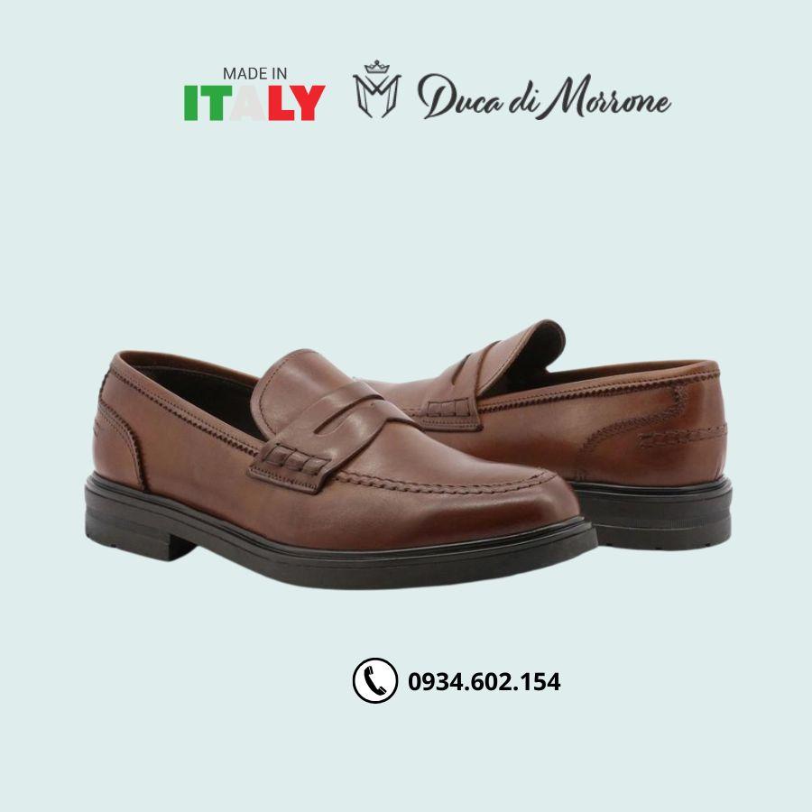 Giày Da Nam DUCA DI MORRONE Cao Cấp, Khử Mùi, Chống Trơn Trượt Nhập Khẩu Chính Hãng Italy – P100