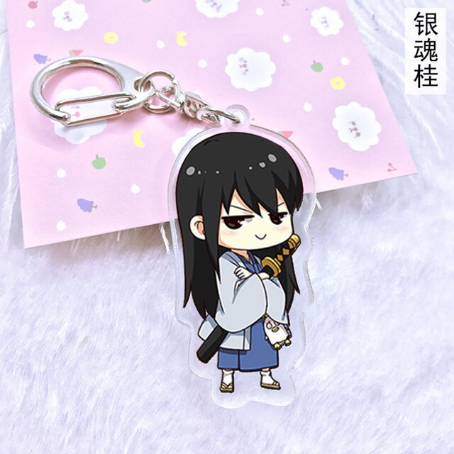 Móc khóa Gintama Chibi quà lưu niệm móc khoá phụ kiện túi xách balo móc khoá bằng arcrylic