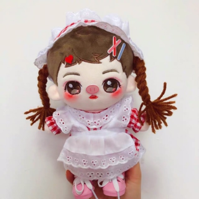 Set váy hầu gái cho doll 20cm