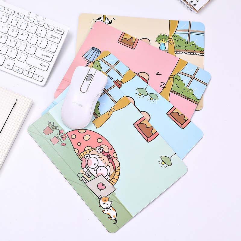 Miếng lót chuột máy tính thiết kế dày chất lượng cao hoạ tiết cô gái Nhật Bản Tom House | BigBuy360 - bigbuy360.vn