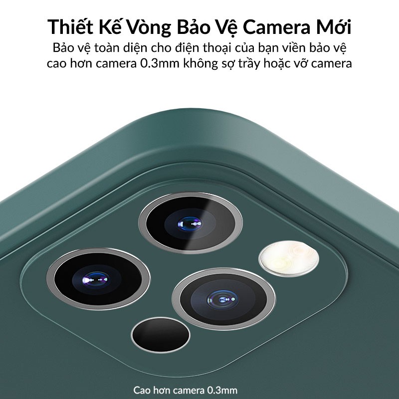 Ốp Lưng iPhone 12 Pro Max BENKS Protective Liquid Silicone Rubber Siêu Mỏng 0.7mm , Viền Vuông, Chống Bẩn, Chống Sốc