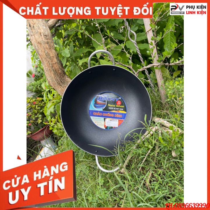 Chảo chống dính 2 quai cao cấp siêu bền, dễ chùi rửa, an toàn cho sức khỏe