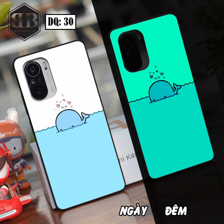 Ốp lưng kính Dạ Quang Xiaomi Redmi K40 / Redmi K40 Pro / Poco F3 phát sáng trong đêm nội thất máy