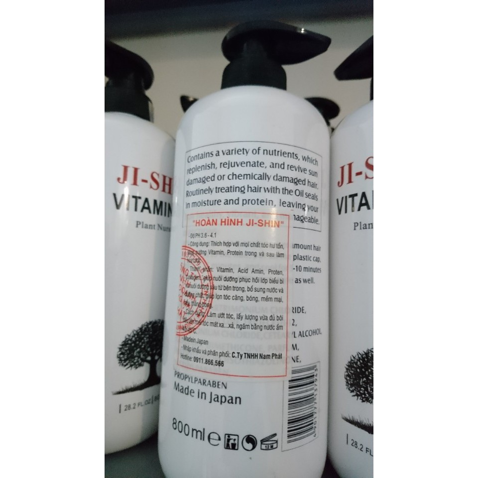 [FREE SHIP]Hấp hoàn hình ji-shin phục hồi tóc hư tổn 500ml (mẫu mới) | BigBuy360 - bigbuy360.vn