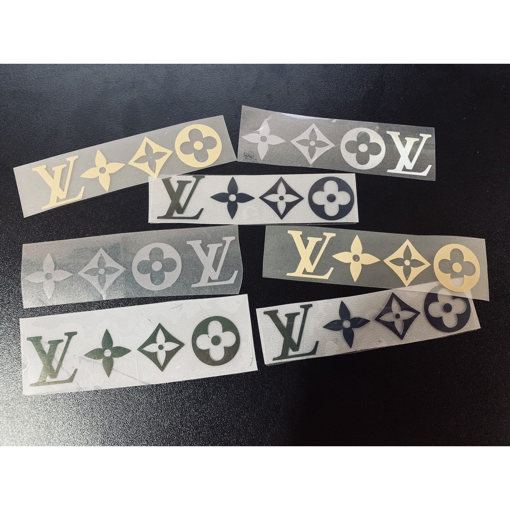 Decal Logo Nhỏ Sticker Patch in áo ủi trực tiếp lên vải logo Hoa LV siêu chất