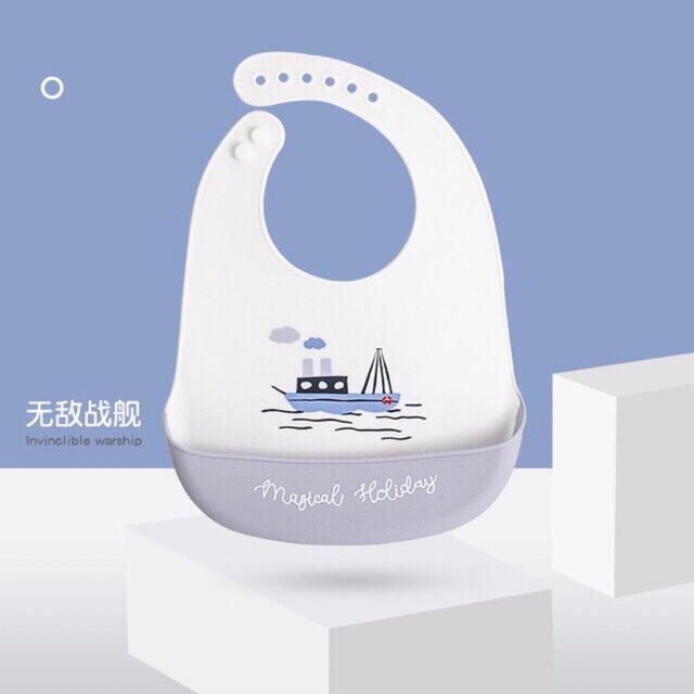 Yếm máng silicone Bib