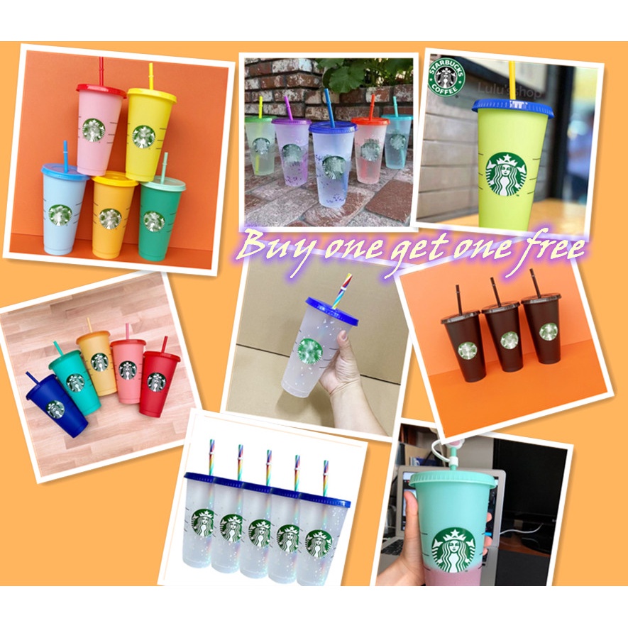 ⭐️Cốc Starbucks Phiên Bản Giới Hạn | Ly Uống Nước Có Thể Tái Sử Dụng Nhiều Màu Sắc Thời Trang Sành Điệu