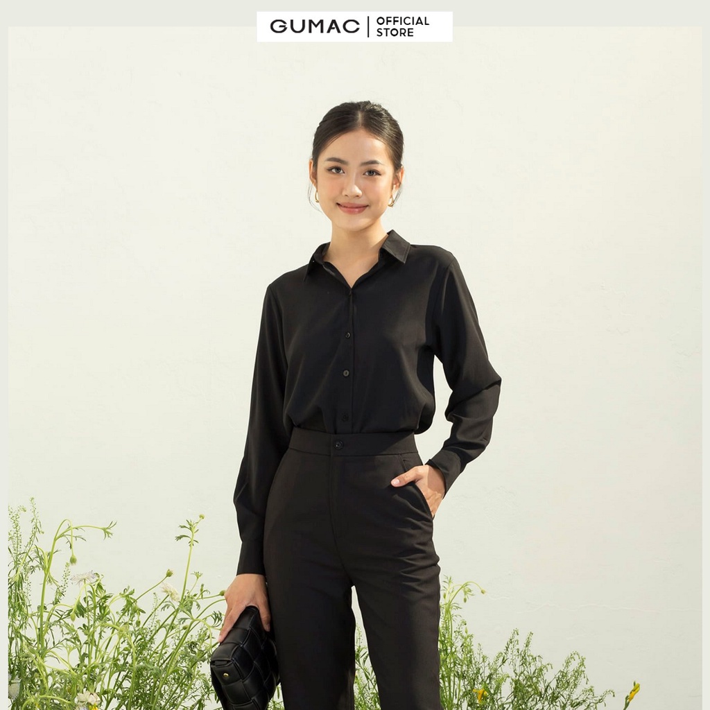 [Mã WABRGUM giảm 10% tối đa 30K đơn 99K] Áo sơ mi cơ bản thời trang GUMAC AC03010