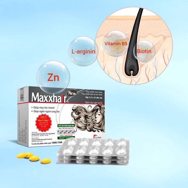 [Tích điểm chính hãng] Maxxhair - Hộp 30 viên | BigBuy360 - bigbuy360.vn