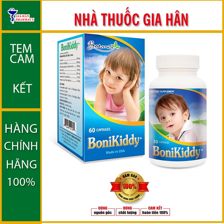 BoniKiddy - Giúp bé tăng sức đề kháng (HỘP 60 VIÊN)