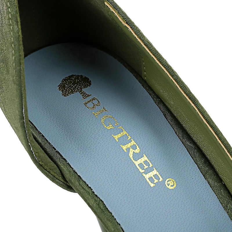 Giày cao gót BIGTREE 6168-1 mũi nhọn phong cách thời trang Âu Mỹ dành cho nữ có size lớn