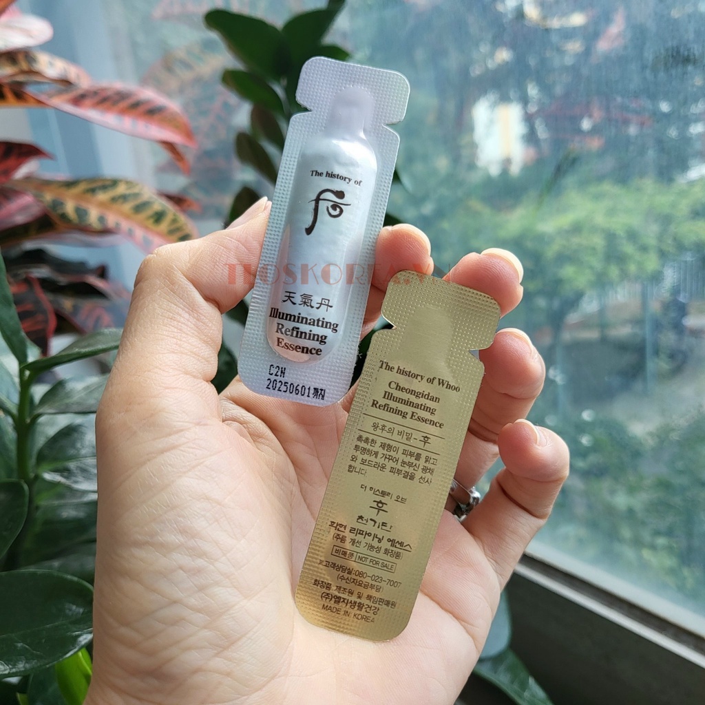 Tinh Chất Tăng Cường Dưỡng Trắng The History Of Whoo Cheongidan Illuminating Refining Essence 1Ml -Gói Sample