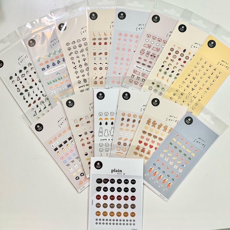 Sticker Hàn Quốc Suatelier bộ sưu tập Mini Series