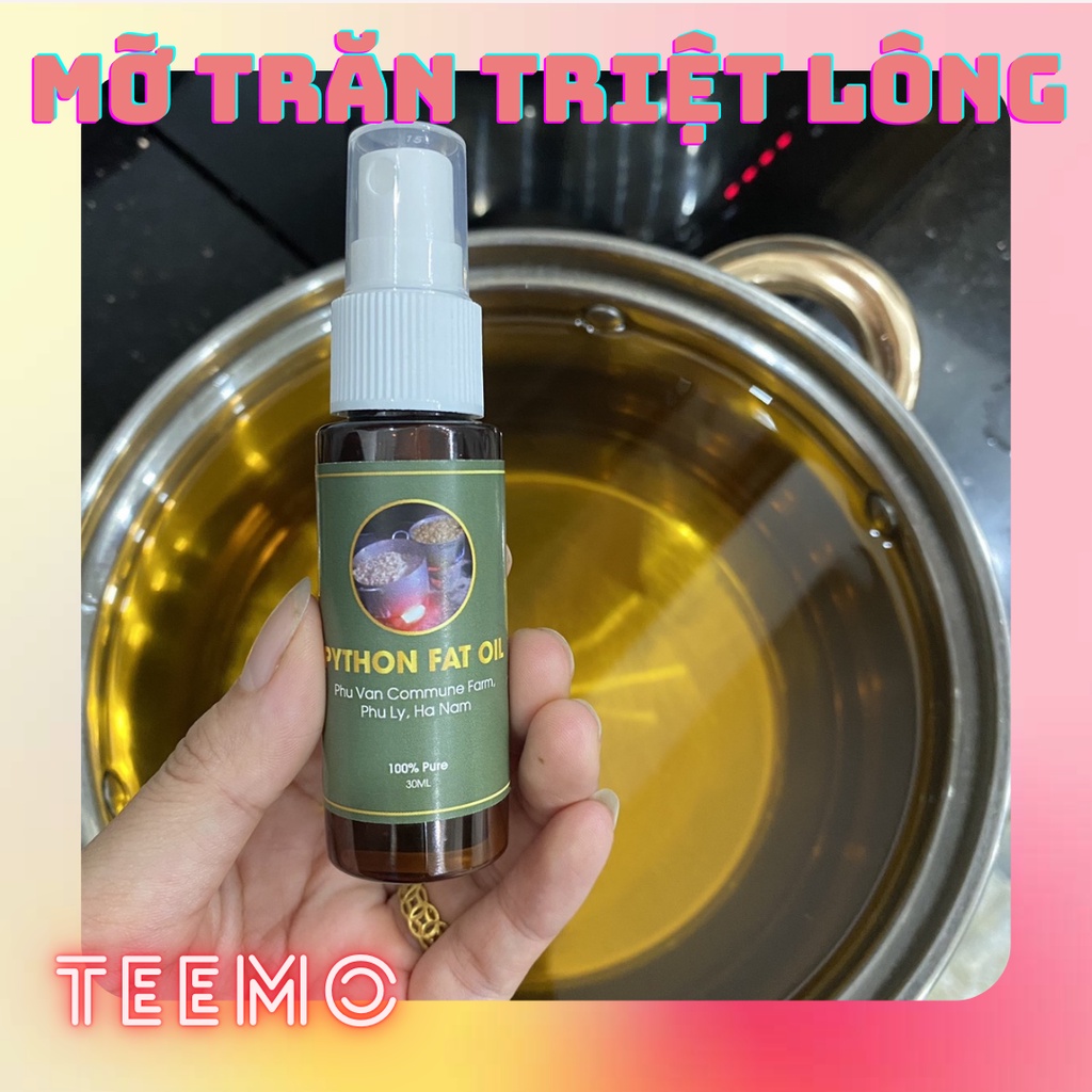 Mỡ trăn nguyên chất triệt lông, tẩy lông, làm mờ thâm sẹo, bỏng, rạn da 30ml