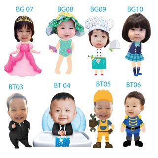 Hình chibi sinh nhật cho bé cao 40cm
