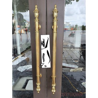 Tay nắm cửa kính mạ vàng inox304