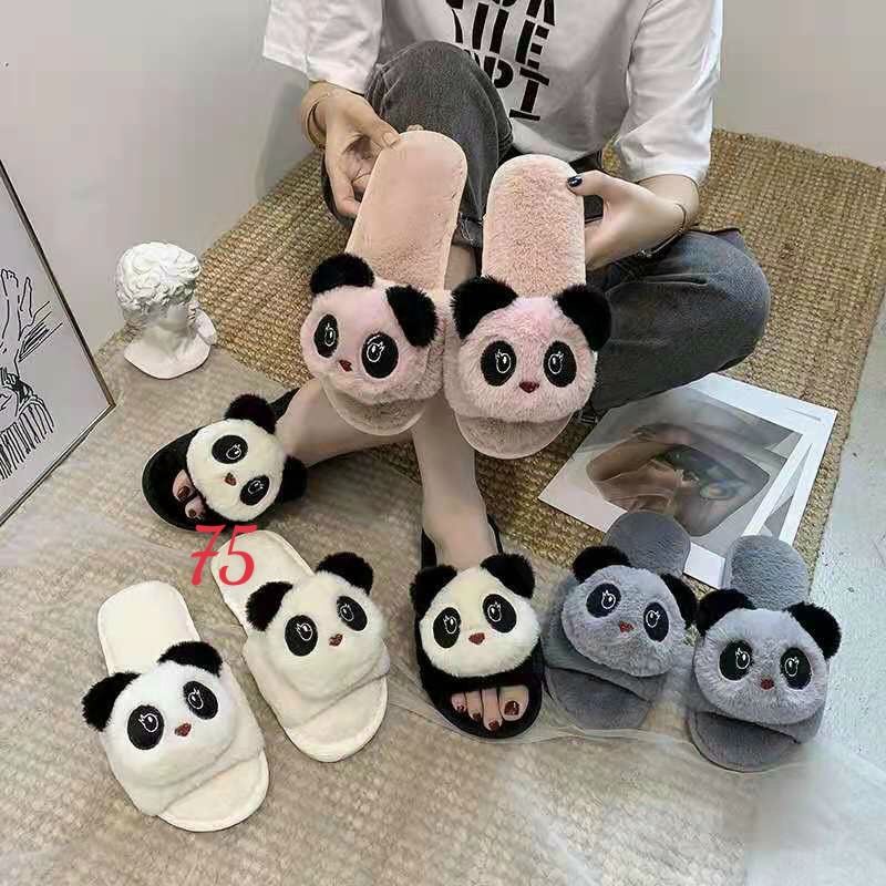 Dép lông mang trong nhà.