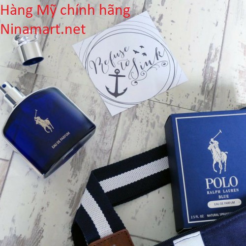 (Hàng Mỹ chính hãng) Nước hoa nam Polo Blue Ralph Lauren 125ml