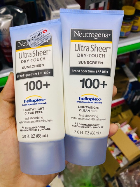 {Date 8/2022}-Kem chống nắng Neutrogena Ultra Sheer Dry touch Sunscreen SPF 100+