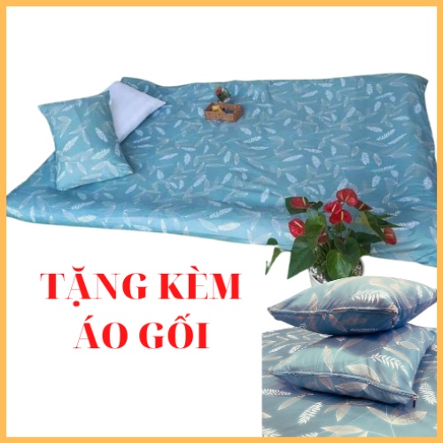 Bọc Nệm Topper 2 mặt [Tặng kèm cặp áo gối], áo nệm cotton pha có khóa kéo, kích thước 1mx2m, 1m4x2m, 1m6x2m | BigBuy360 - bigbuy360.vn