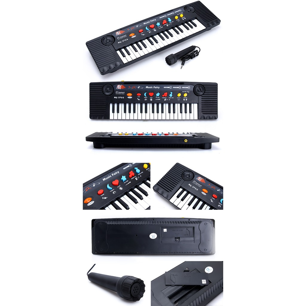 Đồ chơi cho bé Cây đàn PIANO MQ-3700 có Micro tặng 5 móc dán