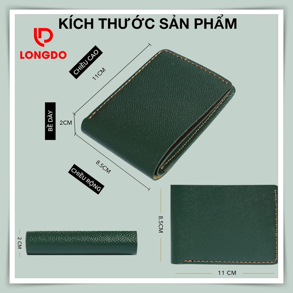 [ĐẲNG CẤP] Ví nam size nhỏ - Cam kết 100% da bò thật - Sản phẩm chính hãng - B05