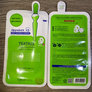 Mặt nạ MEDIHEAL Upgrade EX.x3 - TeaTree Care Solution Essential Mask Ex - XANH LÁ
