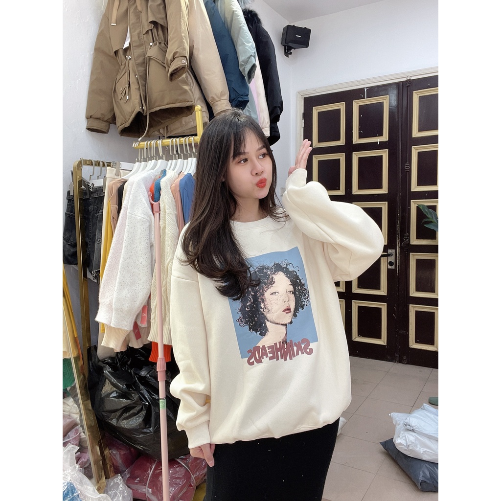 Áo nỉ bông in hình cô gái tóc xù 1534 IMES SHOP | BigBuy360 - bigbuy360.vn