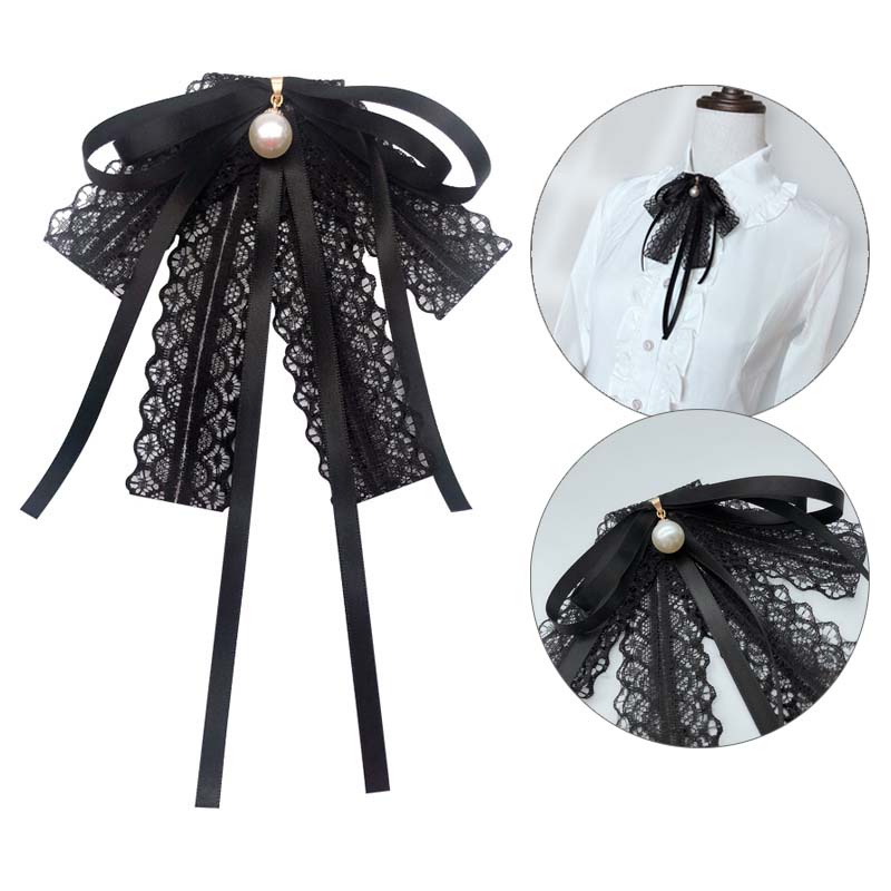 Cà Vạt Nơ Đính Ngọc Trai Thời Trang Cho Nữ