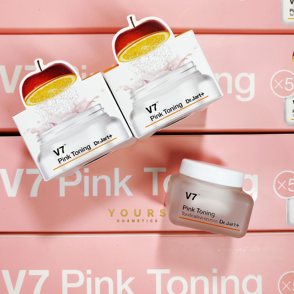 [Auth Hàn] Kem Dưỡng Trắng Hồng Tái Tạo Da V7 Pink Toning Dr Jart+ Mini 15ml