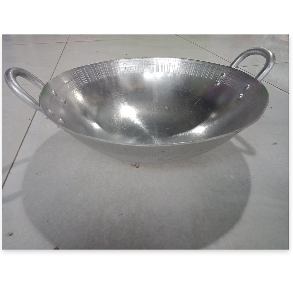 Chảo nhôm công nghiệp chuyên dụng cho nhà hàng, khách sạn, bếp ăn tập thể- 50cm
