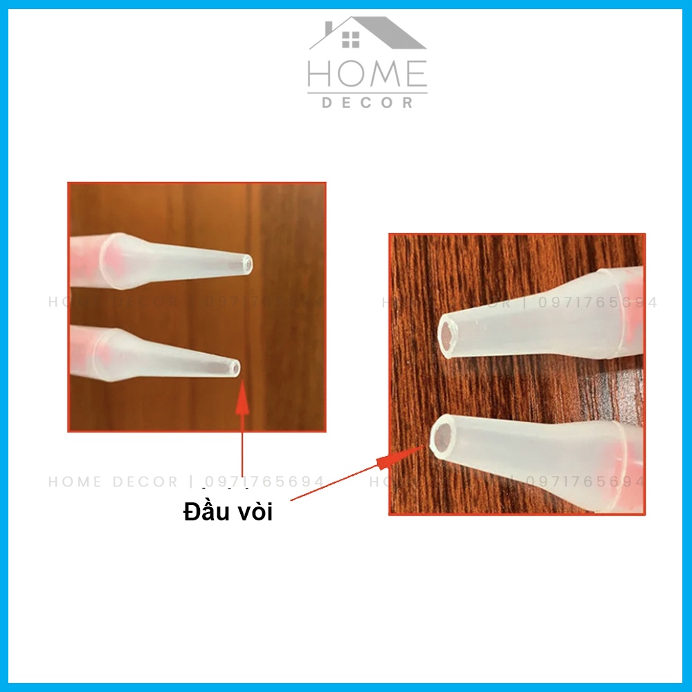 Vòi trộn bơm keo Saveto - Keo chít mạch, keo chà ron 2 thành phần.