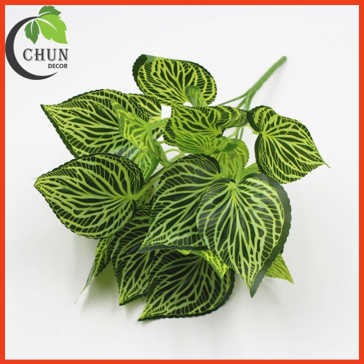 Chậu cây giả, chậu ngọc ngân sọc vằn để bàn, kệ tủ, giá sách, làm đạo cụ chụp ảnh
