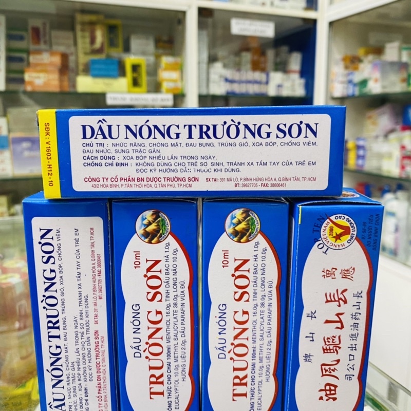 ✅ [Chính Hãng] Dầu nóng Trường Sơn , chai 10ml , Dầu , trường sơn , nóng , daunong trường Sơn