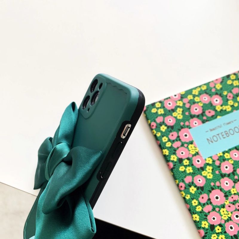 IPhone 11 pro Max X XS XR XSMAX SE 2020 7 8 Plus Fashion Luxury Velvet Bowknot IMD Silicone Soft Case