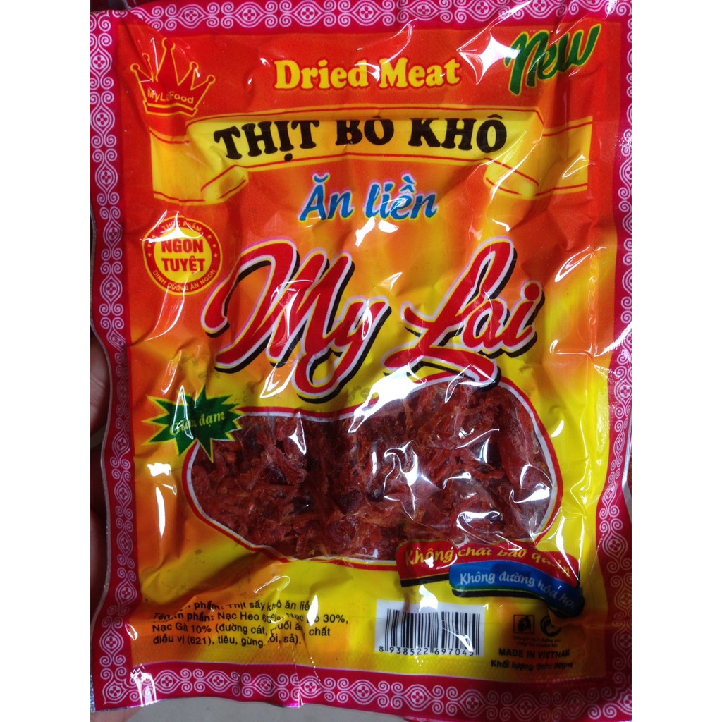 [Sỉ] Bò khô, khô bò My Lai/ Mina siêu ngon giá rẻ gói 30 gram