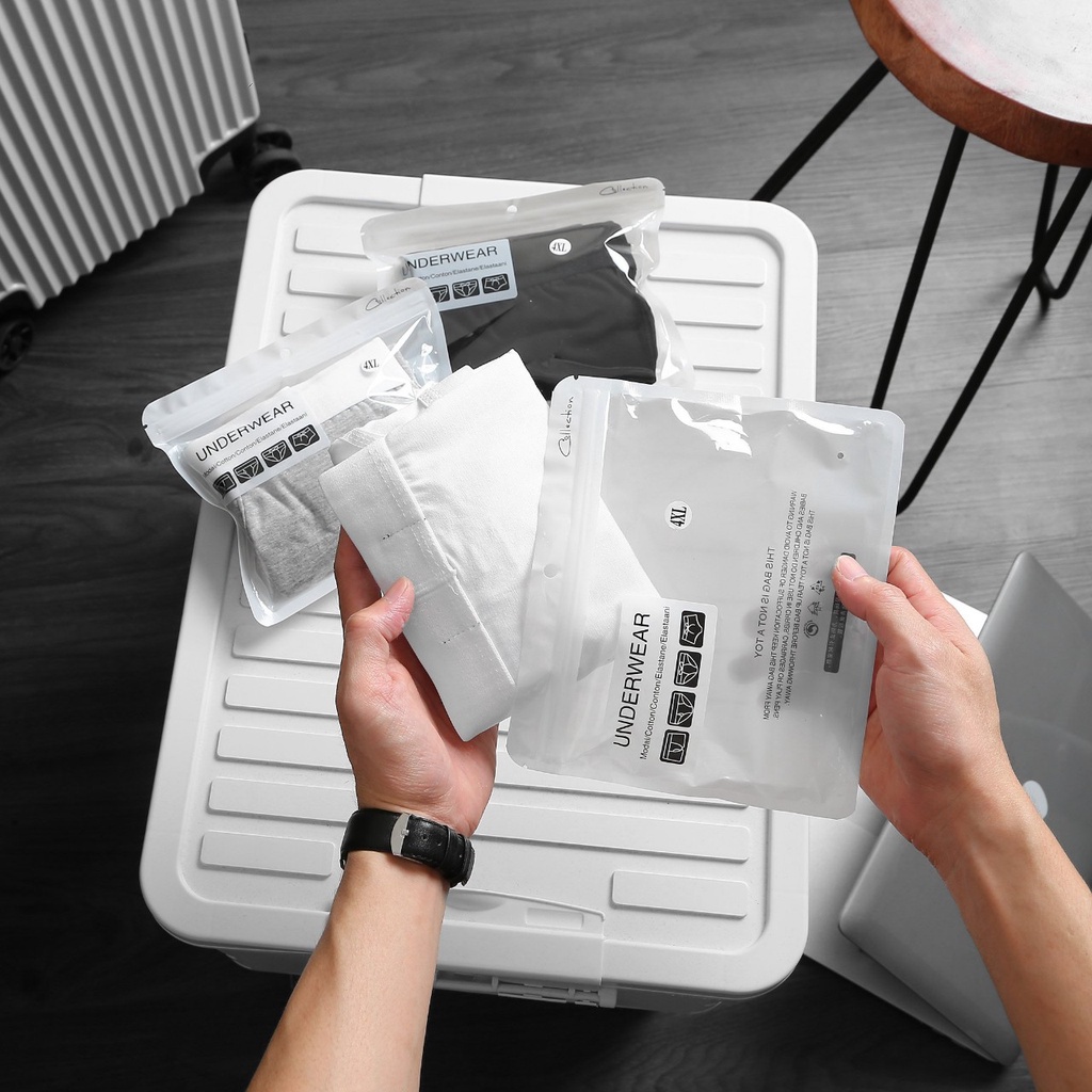 Quần lót boxer nam độ co dãn đàn hồi cực tốt bigsize quần lót nam thun cotton 4 chiều đủ màu - 80-140kg