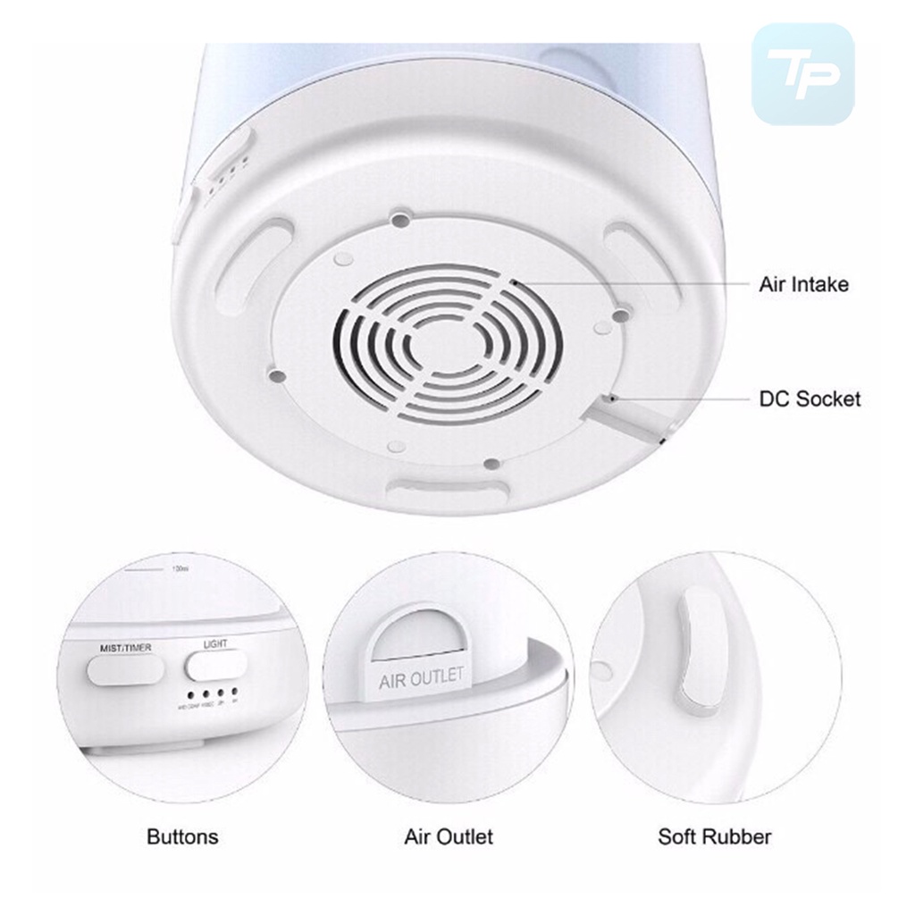 Máy Khuếch Tán Tinh Dầu Hình Trụ Plus + TẶNG REMOTE