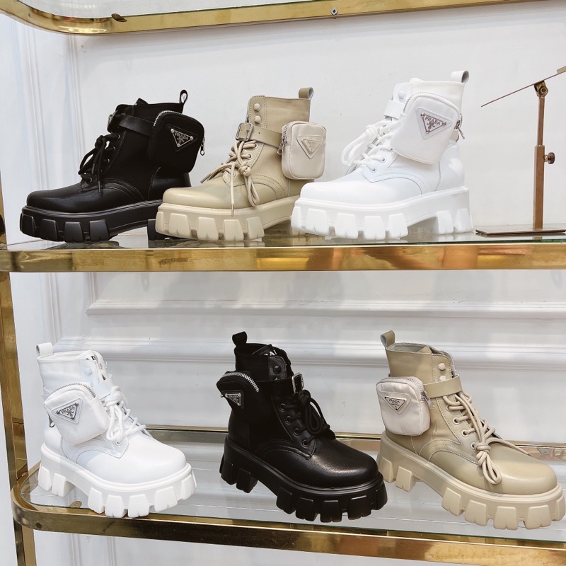 Boot pra cổ cao đế 5cm kèm túi Bôt nữ fullbox